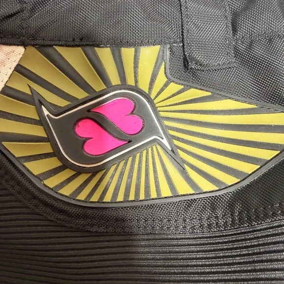 Girls Gem Black, White & Pink Motorcycle Riding Pants with Removable Pant Legs - Picture 11 of 15